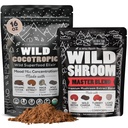 Cocotrop Organic Mushroom Cacao Mix (16oz) & Master Mushroom Blend (4oz) Bundle for Energi og Mental Clarity