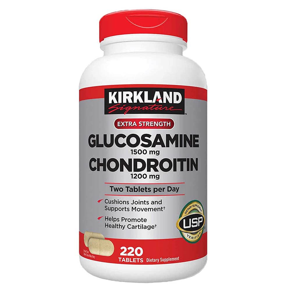 Kirkland Signature Glucosamin & Chondroitin, 220 tabletter (4 pakker)