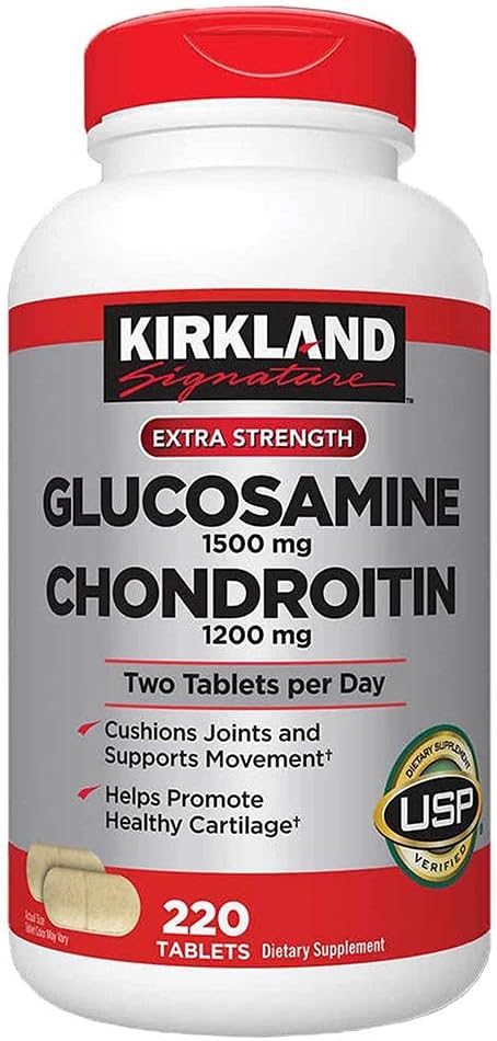 Kirkland Signature Glucosamin & Chondroitin, 220 tabletter (4 pakker)