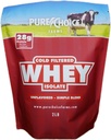 Pure Choice Unflavored Whey Protein Isolate Powder, 28g Protein & sukkerfri, ikke denatureret Valle, 1 Ingrediens, Ingen Fylder eller Kunstige Sødemidler (Ikke tilsat smagsstoffer, 2 LB)