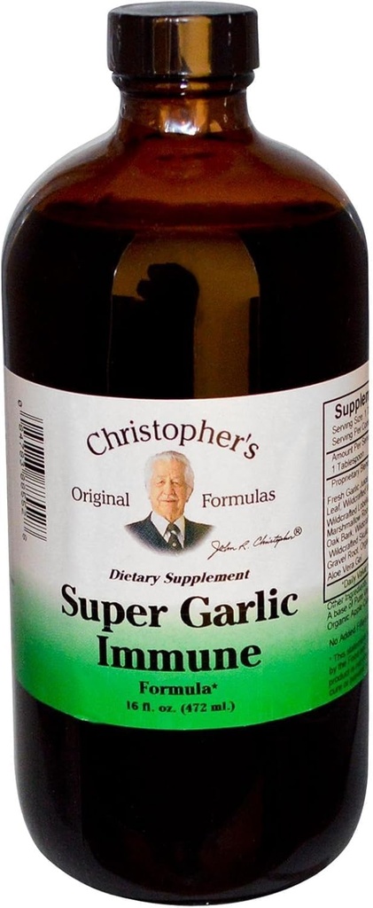 Dr. Christopher 's Super hvidløg immunsyrup 16 oz