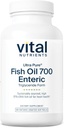 Vital Nutrients Ultra Pure ® Fish Oil 700 Enteric Coated Medical 124; Heart, Brain, immunforsvar * Medical 124; Sustainable Sour High EPA & DHA Omega-3 Fedtsyre124; Vanilla Flavor Medical 124; Gluten, Dairy, Soy Free Medical 124; 90 Greve