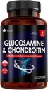 Glucosamin og Chondroitin High Strength - with MSM (365 tabletter) Extra Absorbency Beriget med C-vitamin, Glucosamin Sulfate Chondroitin Sulfate Gluten- Free, GMP, 365 kosttilskud tabletter