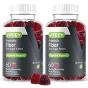 VITEEY Prebiotic Fiber Gummies for adult, 4g - Gut Health & fordøjelig Opløselig Fiber Supplement Gummies - Zero Sugar Added, Vegan, Gluten- Free - 120 Greve