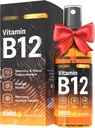 B12 Flydende Spray - Vitamin B12 dråber til energi og nerve funktion - Support Brain, Memory, Mood, Immunsystem med B12 Sublingual Vitamin - Maksimal styrke Vegan B12 Supplement - 2 Fl Oz