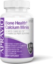 Bone Health Calcium Minis tabletter, Calcium Kosttilskud w / vitamin D3, Magnesium, zink, kobber, mangan, mineraler til at hjælpe støtte Knoglestyrke, Collagen produktion, immunforsvar, 180ct