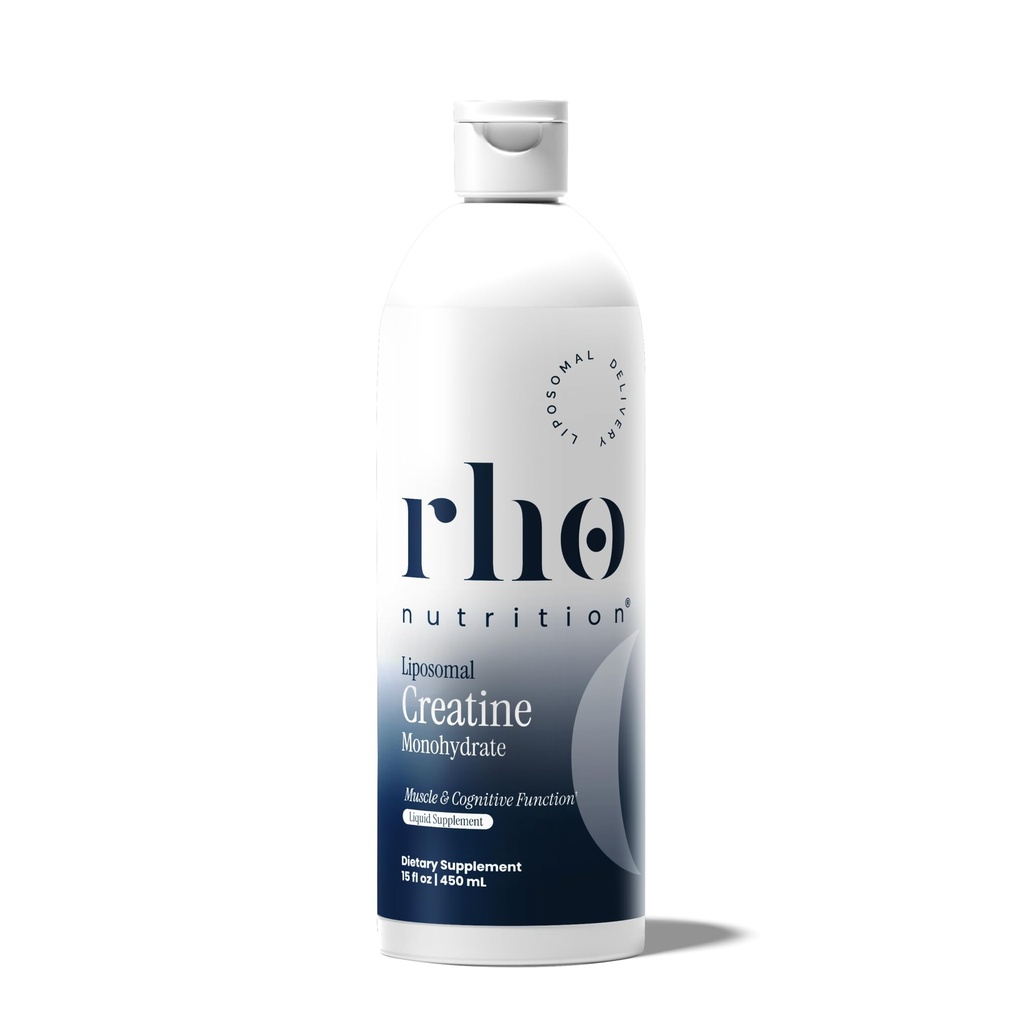 Rho Nutrition Liposomal Creatin monohydrat - Ultra High Absorption Liquid Creatin supplement - fremmer Lean Muscle Mass & Recovery, Understøtter Brain Function & Forbedrer cellulær energiproduktion