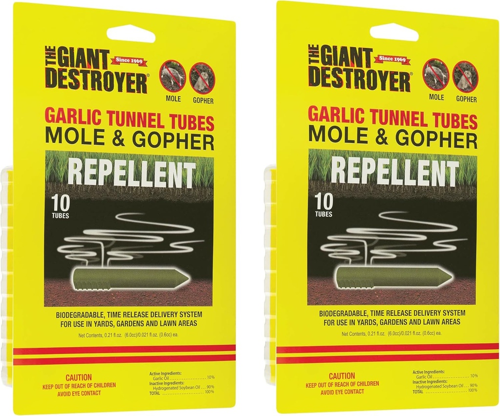 Hvidløg Tunnel Tubes for Moles & Gophers (20 Tubes)