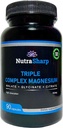 Triple Magnesium Complex 300 mg 2 gange daglig; malat, glycinat, citrat 2 gange daglig; 90 kapsler
