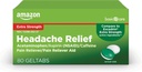 Grundlæggende pleje Hovedpine Relief Geltabs, 80 Greve