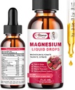 Høj Absorption Magnesium Væske Supplement 1000MG, Kompleks med Magnesium Glycinate 500MG, Citrat, Taurat for Bio- Tilgængelighed. 3 TOP Magnesium i et tillæg-Strawberry Flavor