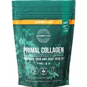 Primal Harvest Collagen Pulver til kvinder eller mænd Primal Collagen Peptider Pulver Type I & III, 10 Oz Collagen Protein Pulver til hår, hud, negle (enkelt, Original)