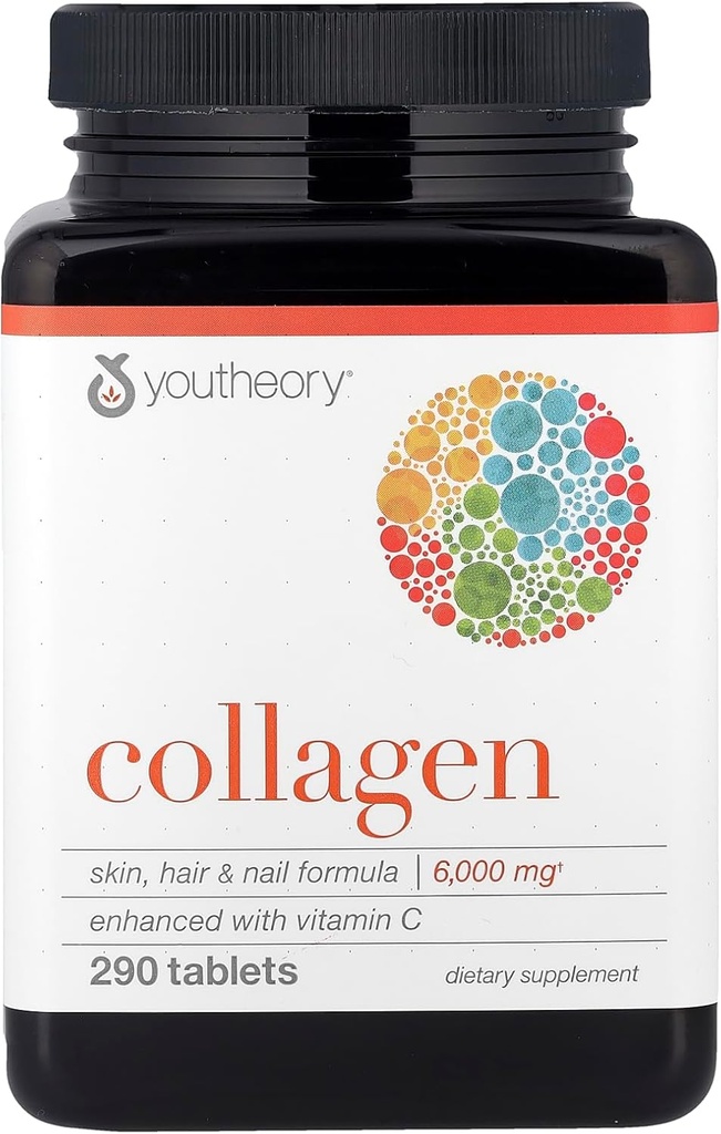Youtory Collagen Avanceret med C-vitamin, 290 greve (1 flaske)