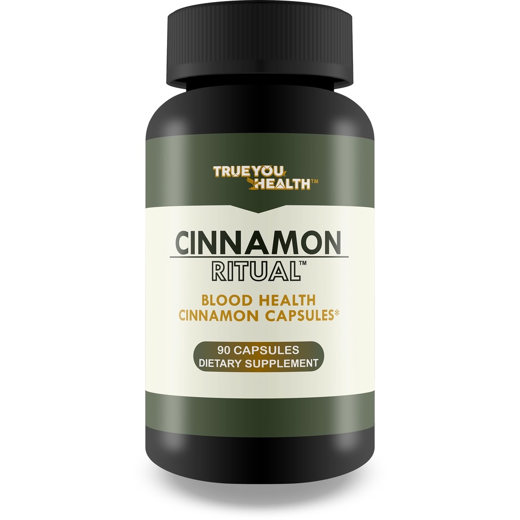 Kanel ritual - vores bedste kanel supplement til blodstøtte - fremmer sund blodgennemstrømning - Forbedret formel W / gurkemeje & vitaminer - Glucose Reset Ritual Sugar Health Blood Health