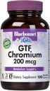 Bluebonnet Nutrition GTF Chrom 200 mcg, Soy- Free, Gluten- Free, Non- GMO, Kosher Certified, Dairy- Free, Vegan, 100 Vegetabilske kapsler