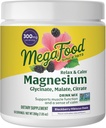 MegaFood Relax + Calm Magnesium Powder - stærkt Absorbable Magnesium Glycinat, Magnesium Citrate & Magnesium Malat - uden 9 fødevarer allergener - Blackberry Hibiscus Oasis - 7.05 Oz (50 Servere)