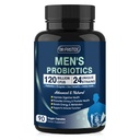 Probiotika til mænd fordøjelsessundhed, 120 Millioner CFU 'er Herre Probiotika med fordøjelsesenzymer & Prebiotika & Saw Palmetto & Cranberry til Gut, Prostata & Urinary Tract Sundhed, Hylde Stable, 90 Kapsler