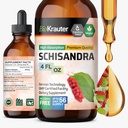 BIO KRAUTER Schisandra Berry Drops - Natural Schisandra Supplement for Mood Support - Alkohol & Sukker Free Extract - 4 Fl.Oz.