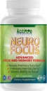 Neuro Focus Nootrop Brain Supplement for mænd og kvinder: Hukommelse, Klarhed & Fokus.124; Ginkgo Biloba, Vitamin B6, Phosphatidylserin, Cholin, Huperzine A