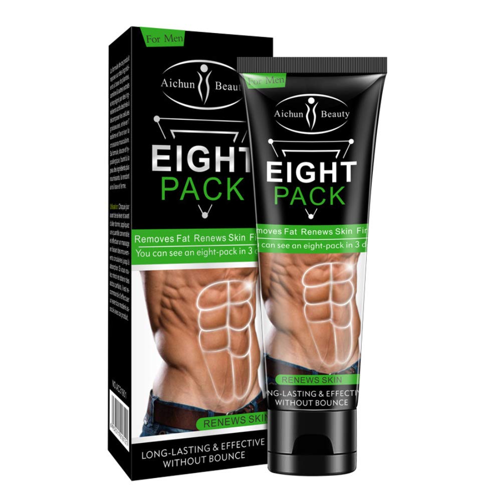 AICHUN BEAUTY otte pakke til mænd stærk waist Manly Torso glatte linjer Tryk Fitness Belly Burning Muscle Fat Fjern Renews Skin Vægttab Slimning Cream 80g