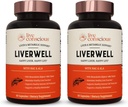 Liverwell lever rense, foryngelse, metabolisk støtte - Lever supplement til leversundhed w / Højt biotilgængelig mælk tidsel ekstrakt, N- Acetyl cystein, Alpha lipoid syre, zink, Selenium - 2 Pack