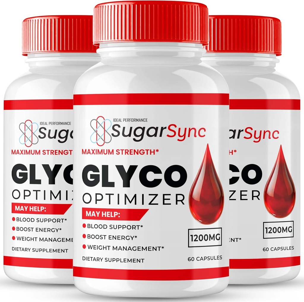 Sugar Sync Glyco Optimizer Anmeldelser, Sugar Sync Glyco Optimizer Supplement Kapsler - Maksimal styrke, SugarSync Glyco Alle naturlige Fommula piller, SugarSyncGlyco Health Support Anmeldelser (3 Pack)