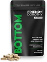 Bottom Fiber Supplement for Efformless Prep Time - Hjælper med at fremme fordøjelsesregel - Psyllium Husk baseret - for mænd, der Bottom, 90 kapsler