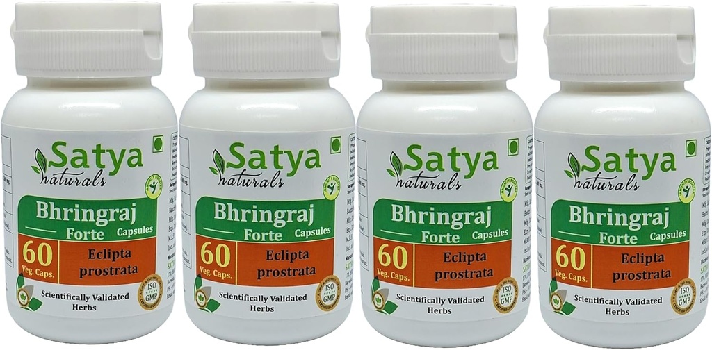 Generisk Bhringraj kapsler, 500 mg. 60 Greve, Eclipta Prostrata Extract (pakning med 4, Kapsel)