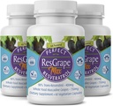 Perfect Redrape Max, 60 vegetabilske kapsler pr. flaske (pakke med 3) ~ 99% Trans- Resveratrol & Muscadine Grape ~ Anti- Aging Supplement & Potent Antioxidant