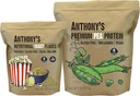 Anthony 's Premium Pea Protein 2lb & Nutritional Gær Flakes 1lb