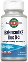 KAL Balanceret K2 Plus D-3 tabletter, 100 mcg, 60 Greve