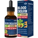 Blood Circulation Horse Chestnut Extract Liquid Drops, Castaño de Indias y Diosmina para la Circulacion y Varices, nitrogenoxid supplement til blodgennemstrømning, tryk & hjerte Health.2 oz