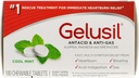Gelusil Antacida & Anti Gas Tablets for Heartburn Relief, Acid Reflux, Bloating and Gas, Cool Mint - 100ct Blister Pack (pakke med 2)