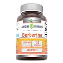Amazing Formulas Berberine 1000mg Per Serving 60 Kapsler Supplement 124; Ikke GMO 'er