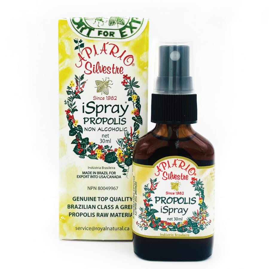 Generisk Apiario Silvestre Brasiliansk Green Bee Propolis Spray Glycolic Extract 30ml (1 flaske) -Non Alkoholic, Wax Free, Sugar Free