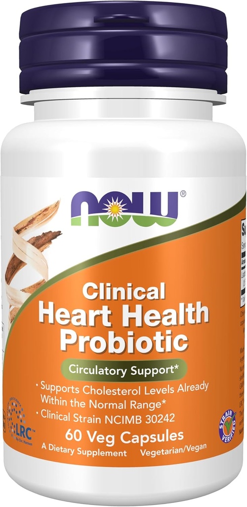 Now Foods Clinical Heart Health Probiotic - 60 Veg Kapsler