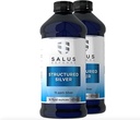 Structured Silver Liquid - Daglig immunforsvar Support med 15 ppm avanceret struktureret Silver Technology - Alle naturlige med ingen tilsætningsstoffer - 16 Ounce Flaske (2 Pack)
