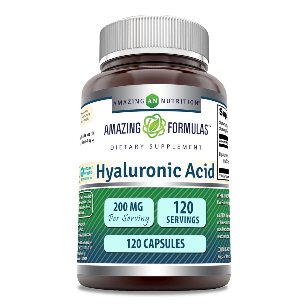Amazing Formulas Hyaluronic Acid Supplement Note 124; 200 Mg Per Serving