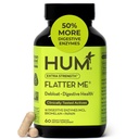 HUM Fatter mig ekstra styrke fordøjelsesenzymer for kvinder, mænd, fordøjelsesbesvær Gut Bloating Supplement, Ingefær, pebermynte Leaf, hurtig fungerende anti bloat piller Multi-enzymer til afbloating, 60 kapsler