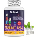 NuBest Tall Kids - Multivitaminer og mineraler til alderen 2 til 9 - Knoglestyrke & Immunitet Support - Hjælper børn, Toddlers Sunde - Animal Shapes - 60 tyggetabletter Berry Tablets Measures 124; 1 Måned Supply