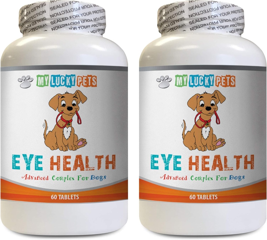 Hundeøje supplement - Hundeøje sundhed - Advanced Formel - Fordele Vision - immunforsvar - Hund Vitamin Heart - 2 flasker (120 Treats)