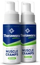 Theraworx Relief for muskelkramper Skum Fast- Fungerende muskelspasmer, Ben ømhed med Magnesiumsulfat - 7.1 oz - 2 Tæl