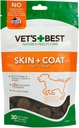Vet 's bedste hud & Coat hund kosttilskud - Formuleret med E-vitamin og biotin til at holde hunde sund hud og Coat - 50 tyggetabletter