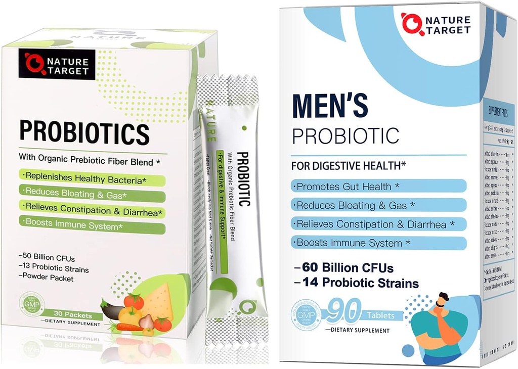 NATURTARGET Probiotika for mænd / kvinder / børn / familie