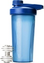 Mr. Pen- Shaker Flasker til Protein Mixes med Twist Cap, 28 oz, Blå Protein Shaker Flaske med Wire Whisk Ball