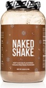 Nøgen Shake - Hot Cocoa Protein Shake - Plant Based Protein Powder med Mct Oil - Gluten- Free, Soy- Free, Ingen Gmos eller kunstige sødestoffer - 30 Servere
