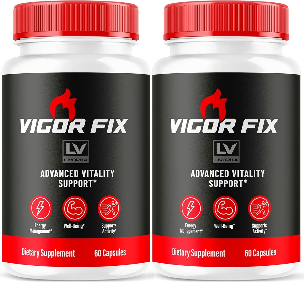 (2 Pack) Vigor Fix piller, Vigor Fix, Vigor Fix avanceret formel, Vigor Fix formel, Vigor Fix Vitamin, VigorFix piller 120 kapsler til 2 måneder
