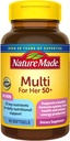 Nature Made Multivitamin til hende 50 + med ingen jern, Kvinder Multivitamin til daglig ernæring Support, Multivitamin til kvinder, 60 Softels, 60 Day Supply