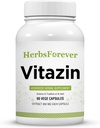 Herbseverly Vitazin Capsules Ayurvedic Herbal Supplement understøtter energi & ydeevne giver fysisk og mental styrke 90 Vege Capsules 800 Mg hver