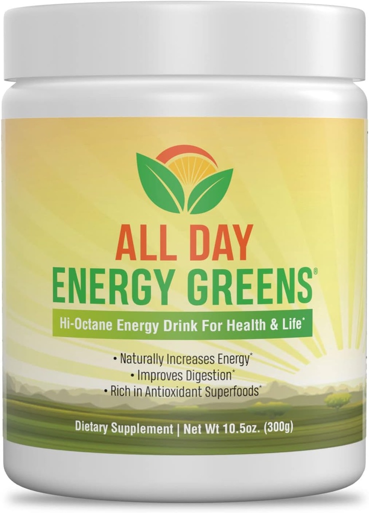 IVL - Hele dagen Energi Grønne - Supplement pulver mix drik, Grønne Pulver Superfood - Super Green Blend for optimal ernæring, Energi & fordøjelse, Green Juice Superfood Boost